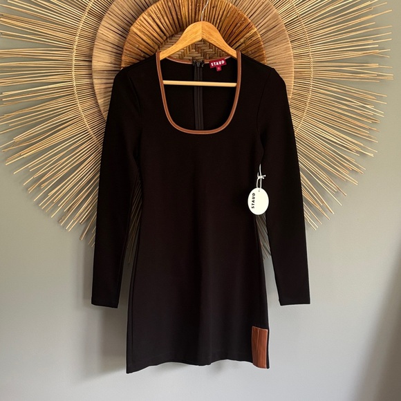 STAUD black minidress xs NWT - Picture 1 of 7
